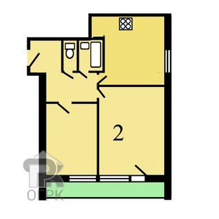 Купить 2-комнатную квартиру, №387836