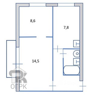 Купить 2-комнатную квартиру, №369124
