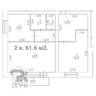 Купить 2-комнатную квартиру, №390548