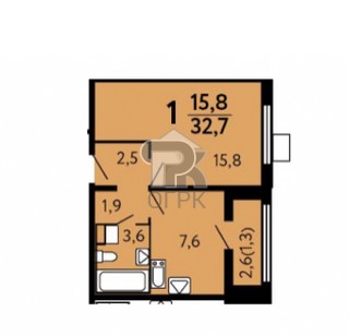 Купить 1-комнатную квартиру, №329940