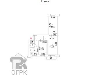 Купить 3-комнатную квартиру, №386667