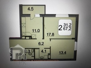 Купить 2-комнатную квартиру, №387606