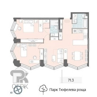 Купить 3-комнатную квартиру, №384870